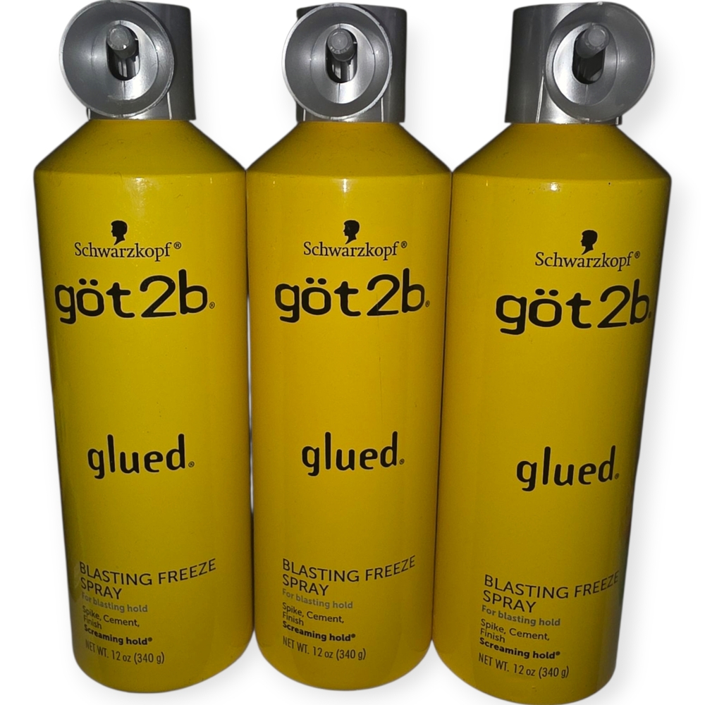 ☆Schwarzkopf göt2b Glued Blasting Freeze Spray Bundle☆